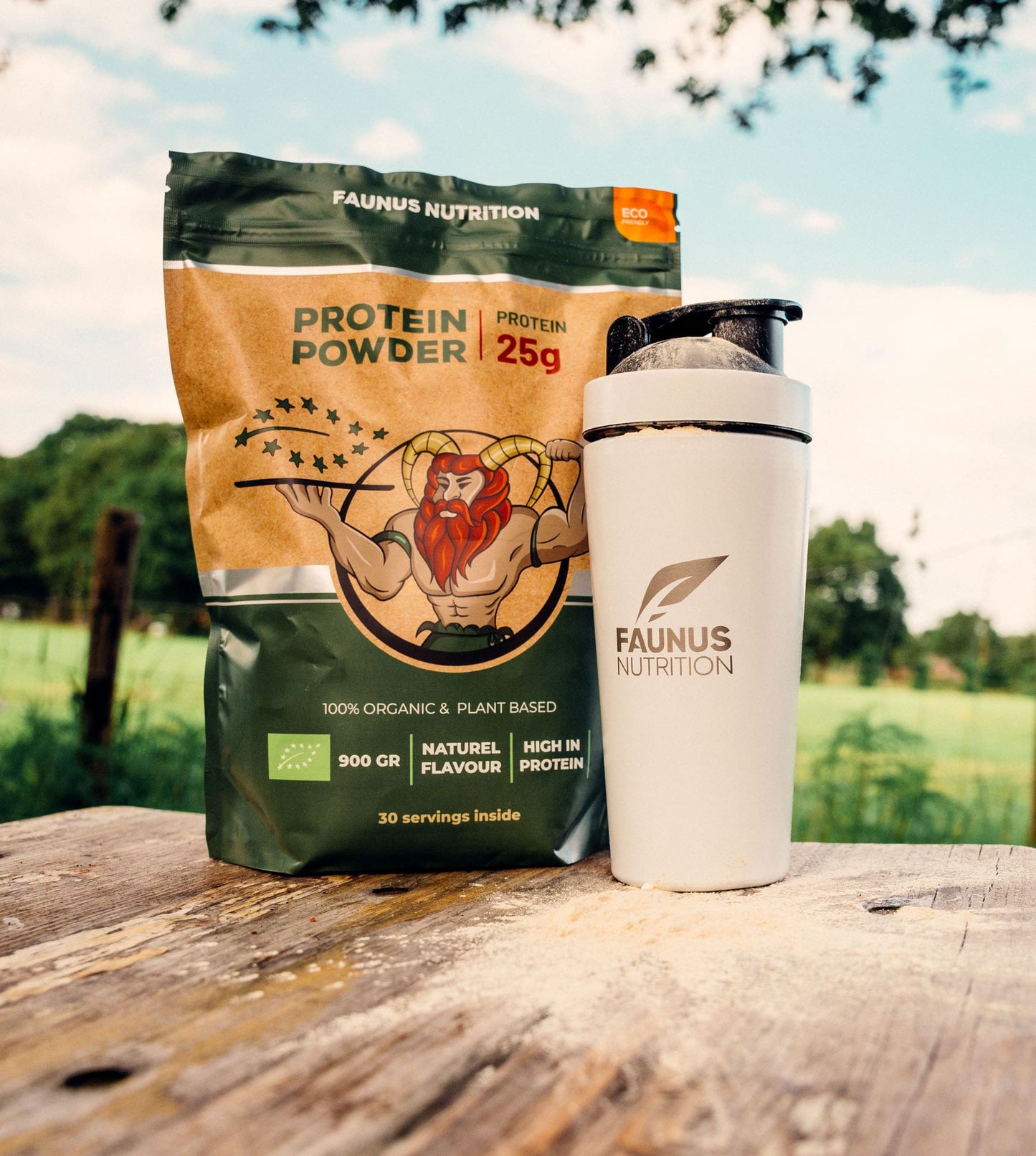 Faunus Nutrition beste proteïne poeder naturel 900g | nature side|