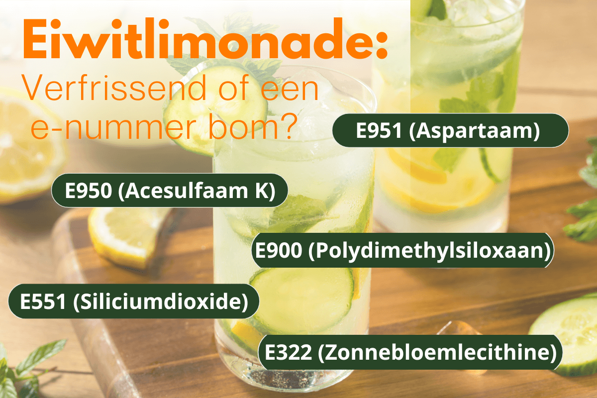 Alles dat je moet weten over: Eiwitlimonade. e-nummers eiwitlimoande clear protein