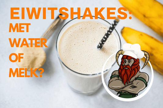 eiwitshakes met water of melk? 