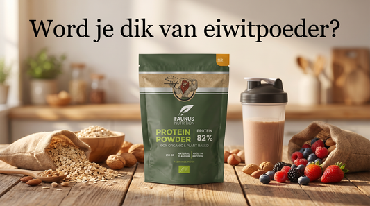 Word je dik van eiwitpoeder?