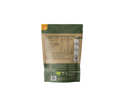 Faunus Nutrition beste proteïne poeder naturel sample | back side| 