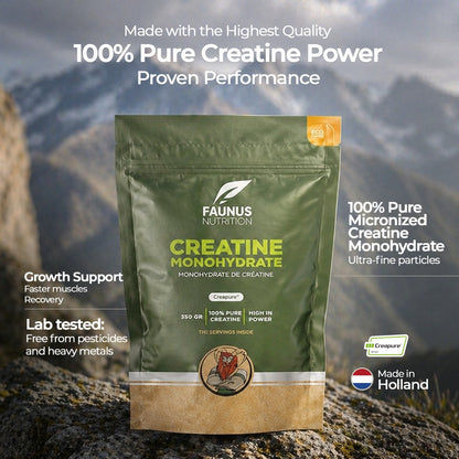 Faunus Nutrition Creatine Monohydraat - Creapure ® 350 gram